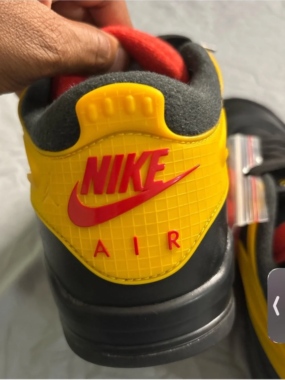 Jordan Men's Black and Yellow Low-Top Sneakers